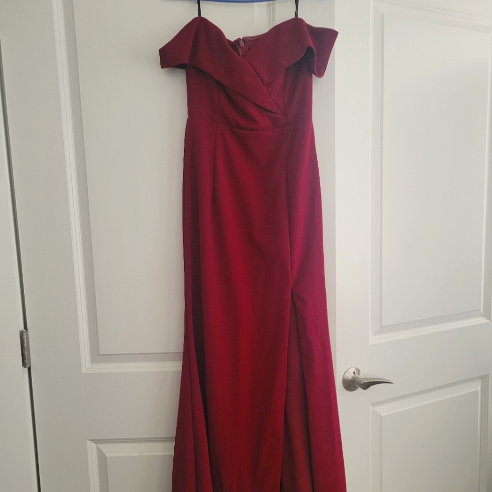 Wine Red Dress